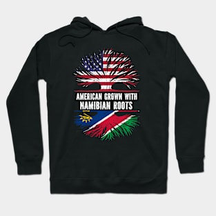 American Grown with Namibian Roots USA Flag Hoodie